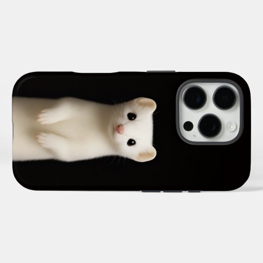 Black 4 Luxe iPhone 16 Pro, Stylish Ermine Case-Mate iPhoneケース (裏面 (横))