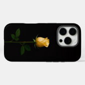Black 4 Luxe iPhone 16 Pro, Sunlit Yellow Rose Case-Mate iPhoneケース (裏面 (横))