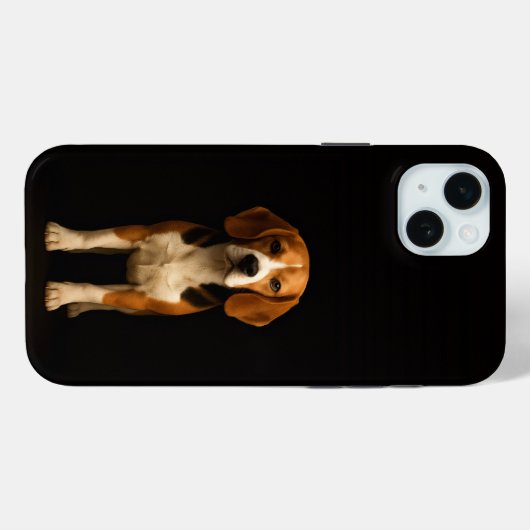 Black 4 Luxe, Kind Beagle iPhone 15 Plus Case-Mate iPhoneケース (裏面 (横))