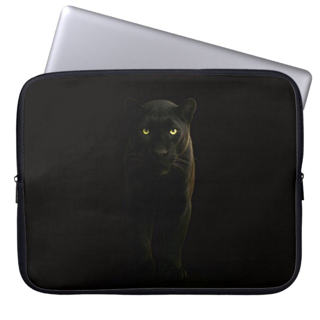 Black 4 Luxe Laptop Sleeve, Black Panther ラップトップスリーブ (正面)
