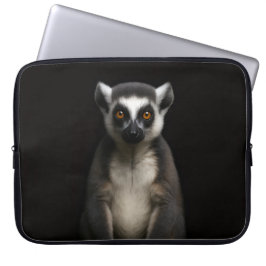 Black 4 Luxe Laptop Sleeve, Gentle Lemur ラップトップスリーブ