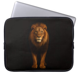 Black 4 Luxe Laptop Sleeve, Majestic Lion ラップトップスリーブ