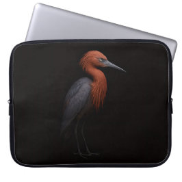 Black 4 Luxe Laptop Sleeve, Reddish Egret ラップトップスリーブ