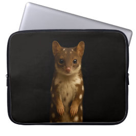 Black 4 Luxe Laptop Sleeve, Sweet Quoll ラップトップスリーブ