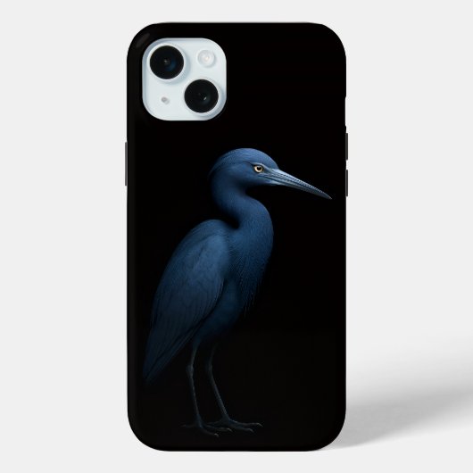 Black 4 Luxe, Little Blue Heron iphone 15 Plus Case-Mate iPhoneケース (裏面)