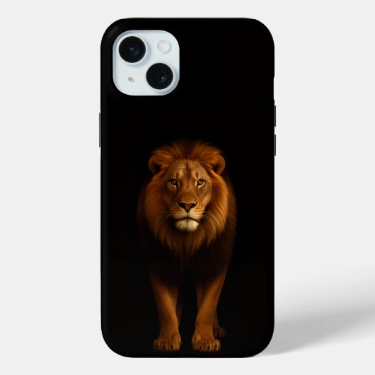 Black 4 Luxe, Majestic Lion iPhone 15 Plus Case-Mate iPhoneケース (裏面)