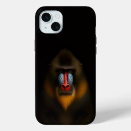 Black 4 Luxe, Mandrill Monkey iPhone 15 Miniケース