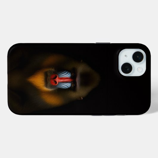 Black 4 Luxe, Mandrill Monkey Case-Mate iPhoneケース (裏面 (横))