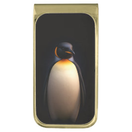 Black 4 Luxe Money Clip, Emperor Penguin ゴールド マネークリップ