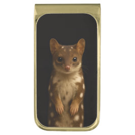 Black 4 Luxe Money Clip with Sweet Quoll ゴールド マネークリップ
