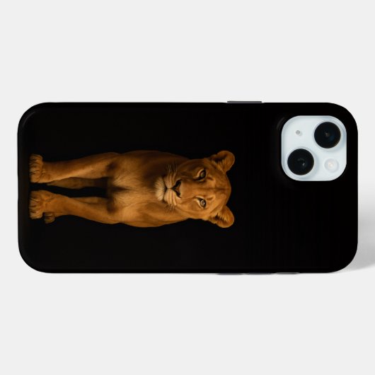 Black 4 Luxe, Noble Lioness iPhone 15 Plus Case-Mate iPhoneケース (裏面 (横))