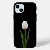 Black 4 Luxe, Pearl White Tulip iPhone 15 Plus Case-Mate iPhoneケース (裏面)