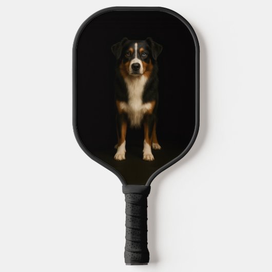 Black 4 Luxe Pickleball Paddle, Aussie Shepard ピックルボールラケット (正面)
