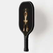 Black 4 Luxe Pickleball Paddle, Aussie Shepard ピックルボールラケット (左)