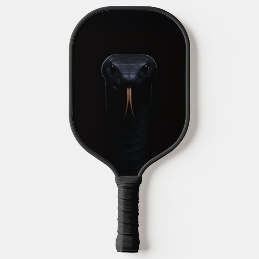 Black 4 Luxe Pickleball Paddle, Black Mamba Snake ピックルボールラケット (裏面)
