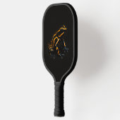 Black 4 Luxe Pickleball Paddle, Black Orange Frog ピックルボールラケット (左)