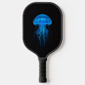 Black 4 Luxe Pickleball Paddle, Blue Jellyfish ピックルボールラケット (正面)