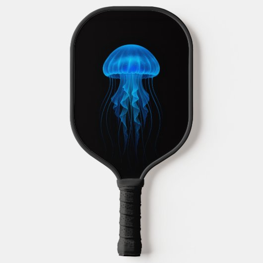 Black 4 Luxe Pickleball Paddle, Blue Jellyfish ピックルボールラケット (裏面)