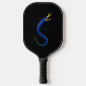 Black 4 Luxe Pickleball Paddle, Blue Ribbon Eel ピックルボールラケット (正面)