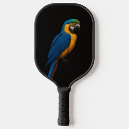 Black 4 Luxe Pickleball Paddle, Blue Yellow Macaw ピックルボールラケット