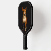 Black 4 Luxe Pickleball Paddle, Classy Basenji Dog ピックルボールラケット (左)