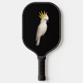 Black 4 Luxe Pickleball Paddle, Crested Cockatoo ピックルボールラケット (正面)