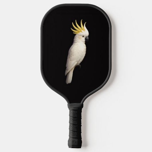 Black 4 Luxe Pickleball Paddle, Crested Cockatoo ピックルボールラケット (裏面)