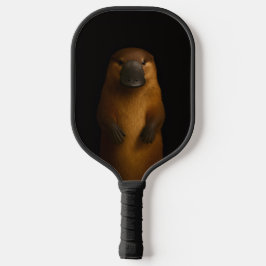Black 4 Luxe Pickleball Paddle, Elegant Platypus ピックルボールラケット
