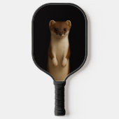 Black 4 Luxe Pickleball Paddle, Elegant Weasel ピックルボールラケット (正面)