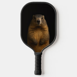 Black 4 Luxe Pickleball Paddle, Fluffy Marmot ピックルボールラケット