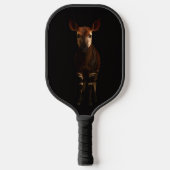 Black 4 Luxe Pickleball Paddle, Forest Okapi ピックルボールラケット (正面)