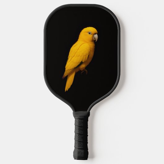 Black 4 Luxe Pickleball Paddle, Golden Parakeet ピックルボールラケット (裏面)