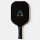Black 4 Luxe Pickleball Paddle, Great White Shark ピックルボールラケット (正面)