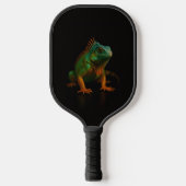 Black 4 Luxe Pickleball Paddle, Green Iguana ピックルボールラケット (正面)