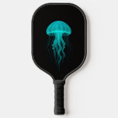 Black 4 Luxe Pickleball Paddle, Green Jellyfish ピックルボールラケット (正面)