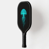 Black 4 Luxe Pickleball Paddle, Green Jellyfish ピックルボールラケット (左)