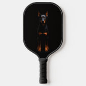 Black 4 Luxe Pickleball Paddle, Guardian Doberman ピックルボールラケット (正面)