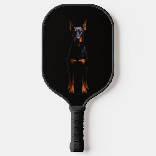 Black 4 Luxe Pickleball Paddle, Guardian Doberman ピックルボールラケット (裏面)