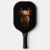 Black 4 Luxe Pickleball Paddle, Mexican Axolotl ピックルボールラケット (正面)