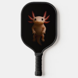 Black 4 Luxe Pickleball Paddle, Mexican Axolotl ピックルボールラケット