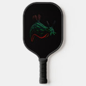 Black 4 Luxe Pickleball Paddle, Neon Sea Slug ピックルボールラケット (正面)