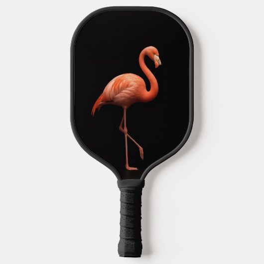 Black 4 Luxe Pickleball Paddle, Pink Flamingo ピックルボールラケット (裏面)