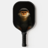Black 4 Luxe Pickleball Paddle, Red Douc Langur ピックルボールラケット (正面)
