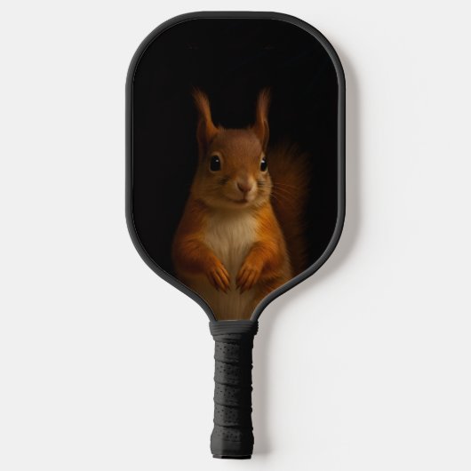 Black 4 Luxe Pickleball Paddle, Red Squirrel ピックルボールラケット (裏面)