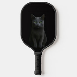 Black 4 Luxe Pickleball Paddle, Russian Blue Cat ピックルボールラケット