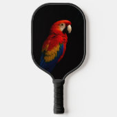 Black 4 Luxe Pickleball Paddle, Scarlet Parrot ピックルボールラケット (正面)