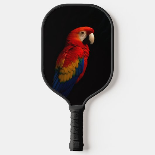 Black 4 Luxe Pickleball Paddle, Scarlet Parrot ピックルボールラケット (裏面)