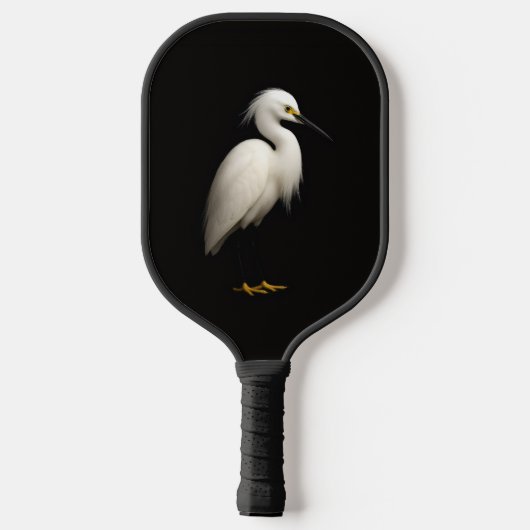 Black 4 Luxe Pickleball Paddle, Snowy Egret ピックルボールラケット (裏面)