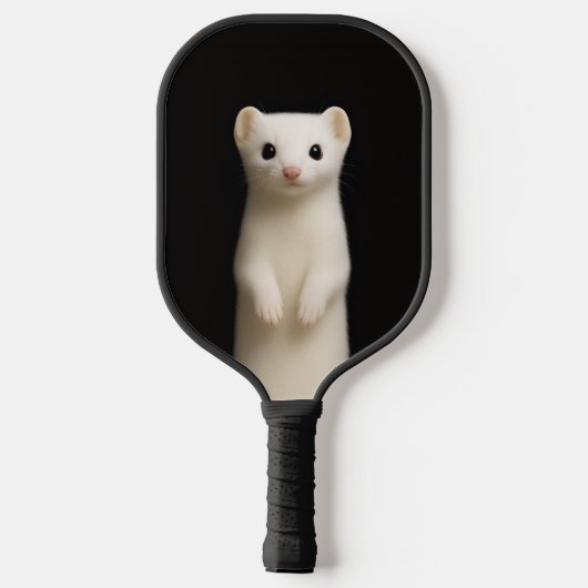 Black 4 Luxe Pickleball Paddle, Stylish Ermine ピックルボールラケット (裏面)