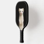 Black 4 Luxe Pickleball Paddle, Stylish Ermine ピックルボールラケット (左)